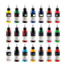 Juego de tintas de tatuaje de 7 colores básicos, kit de pigmento, 1 oz (30 ml), suministro de tatuaje profesional para maquillaje permanente, tinta de tatuaje